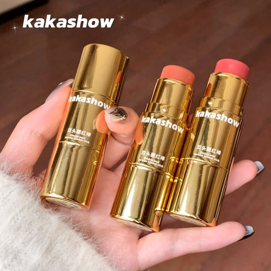 Double Head Blush Stick Natural Red Low Saturation Delicate Expansion Color