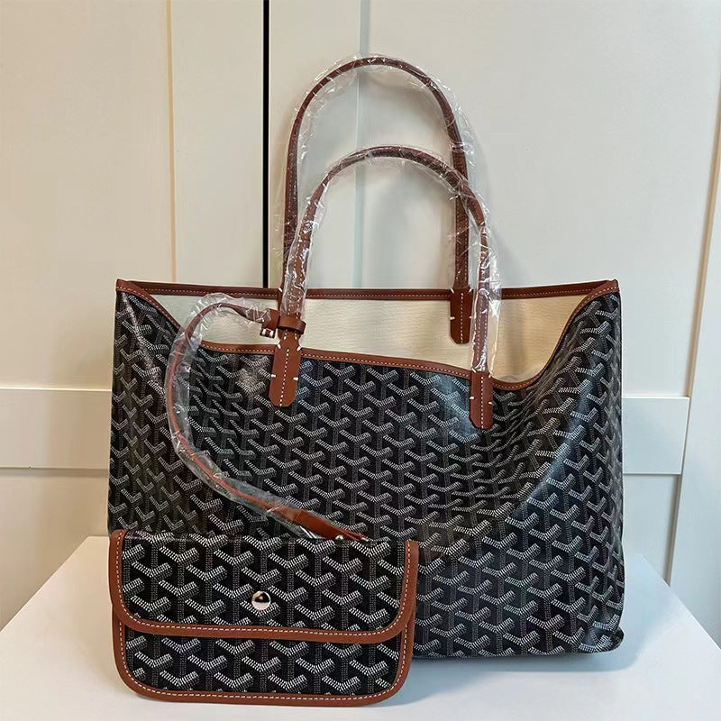 Single-sided shopping large-capacity tote bag