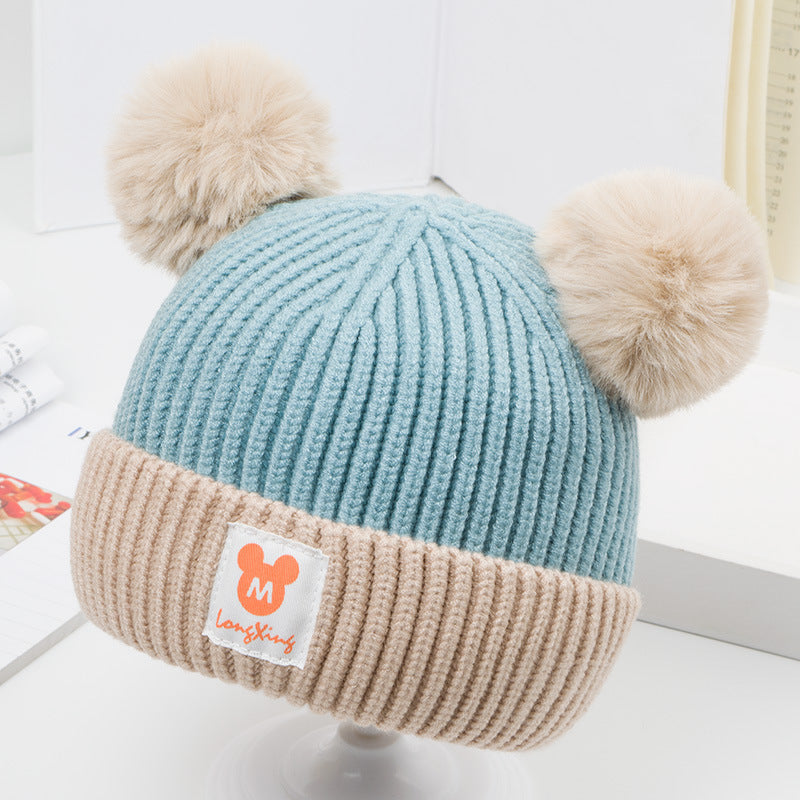 Autumn and winter baby hat