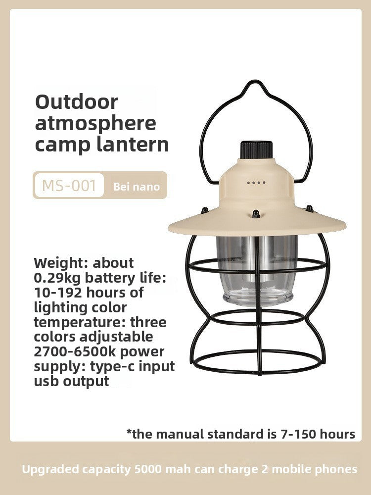 The outdoor lighting camping lamp has an extremely long battery life