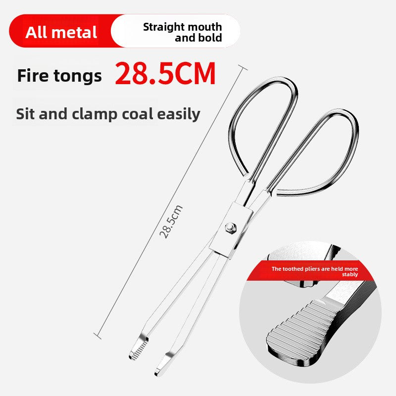 Household stainless steel carbon tongs