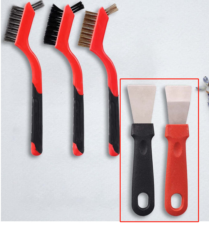 Nine-horse 3pc Double-head set of wire brushes