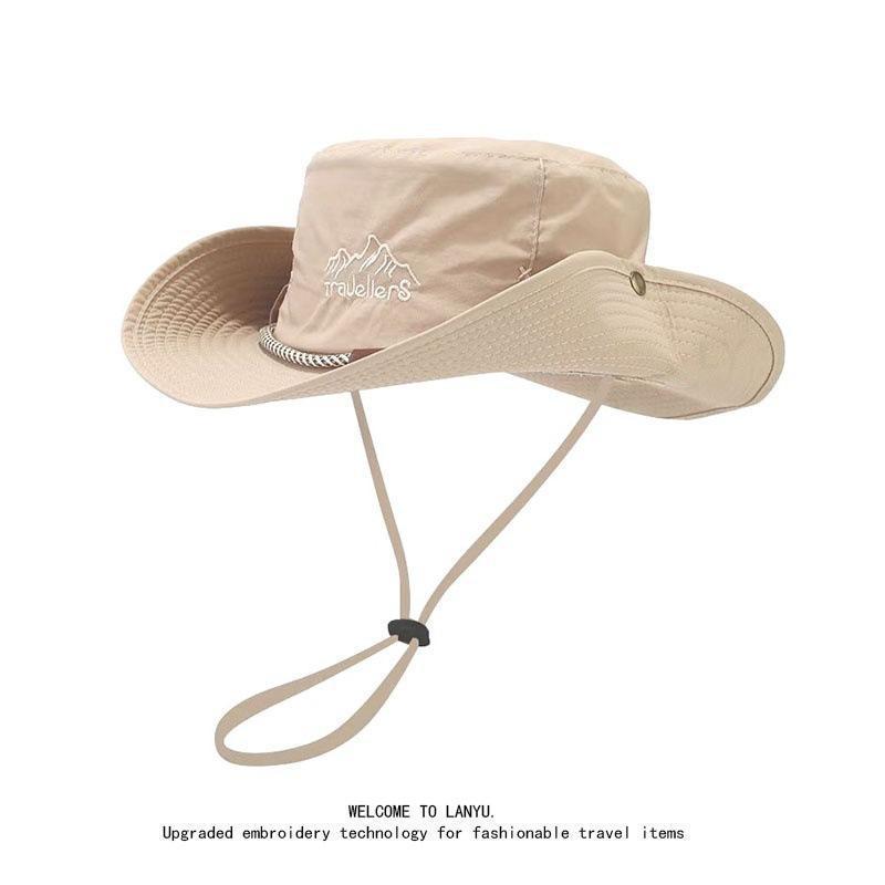 A 15CM wide-brim hat for men's outdoor use