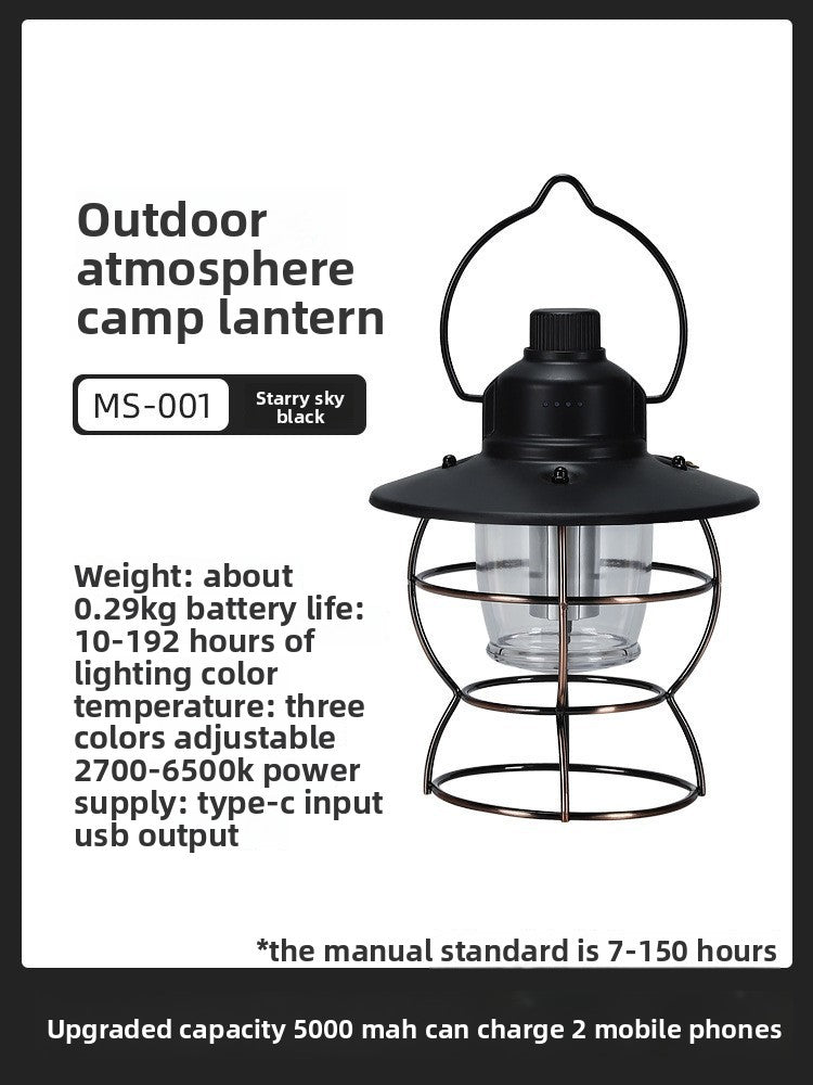 The outdoor lighting camping lamp has an extremely long battery life