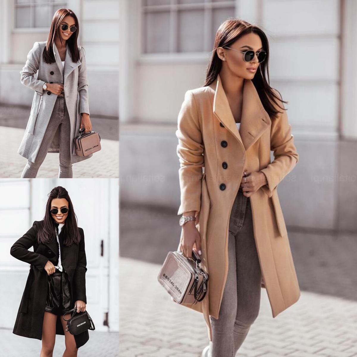 Mid-length wool coat