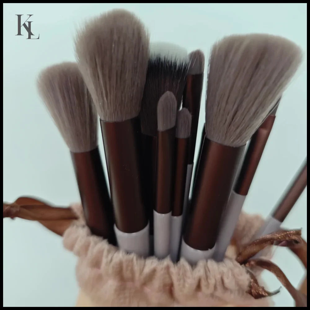 13 PCS/Lot Makeup Brushes Set Red