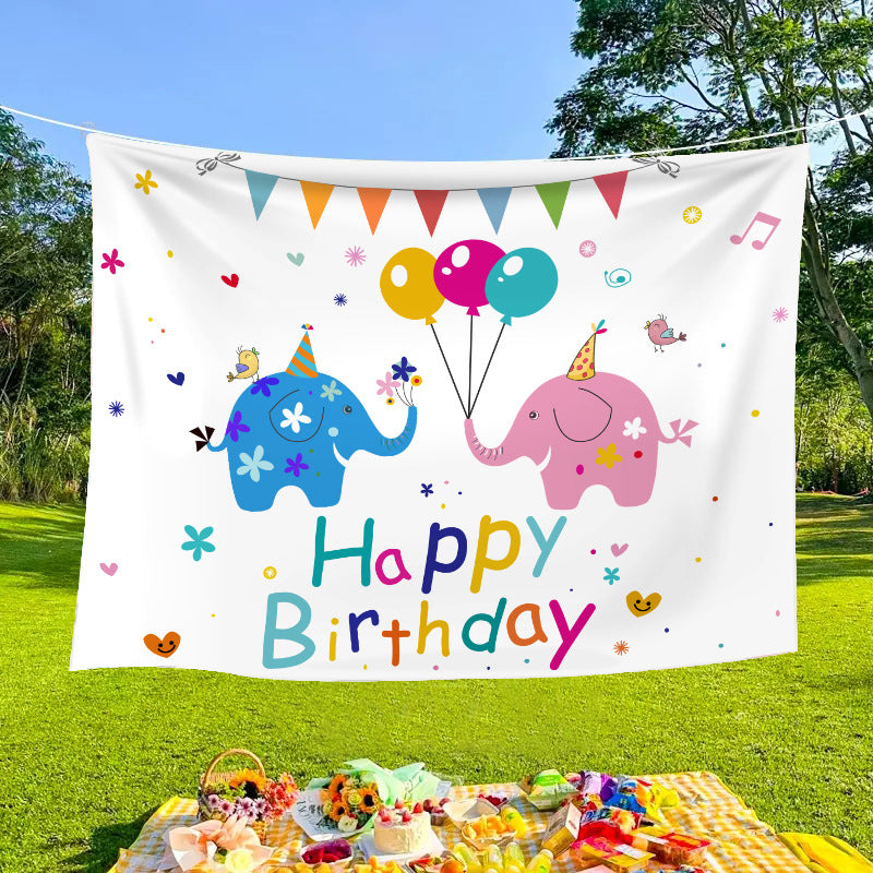 Outdoor decorative banners and cloths