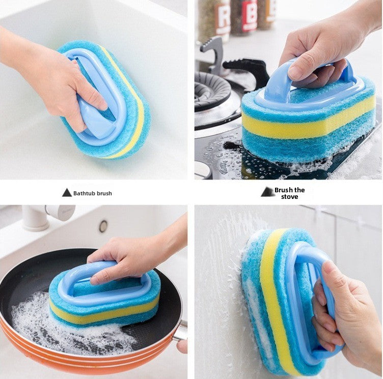 Clean the brush, sponge and handle