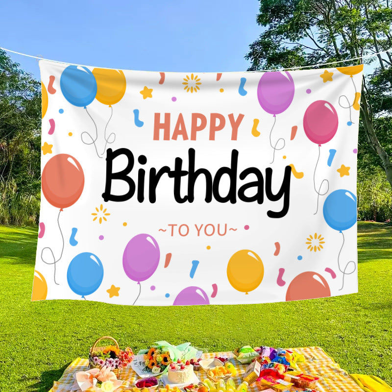 Outdoor decorative banners and cloths