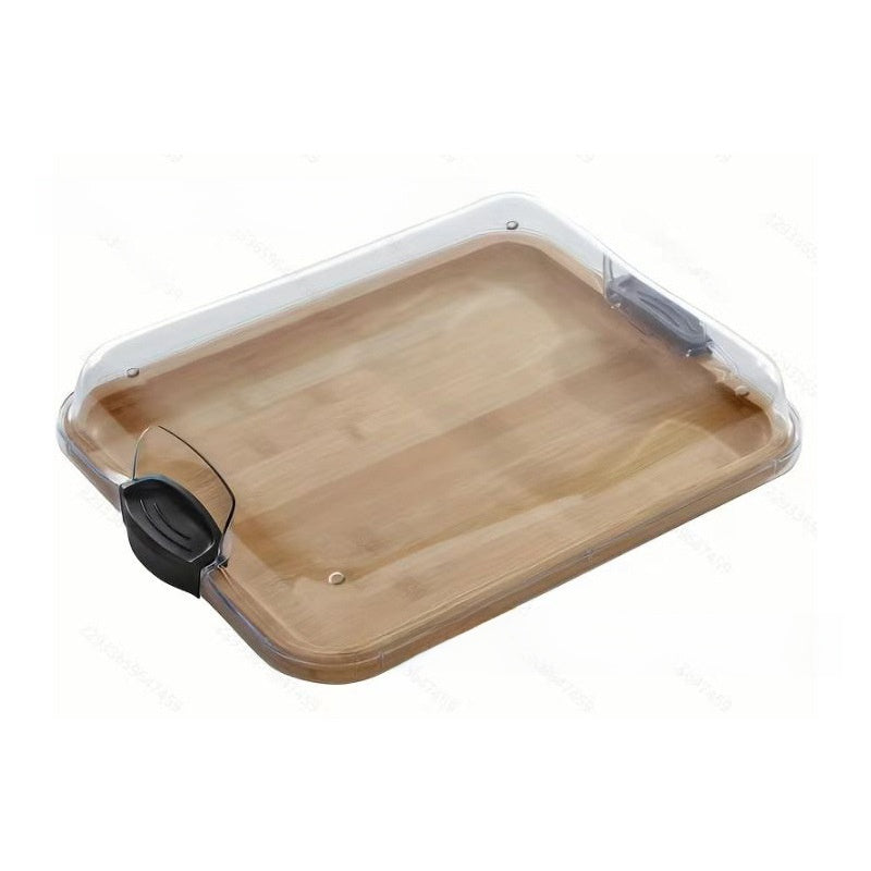 Bamboo cooked food board tray