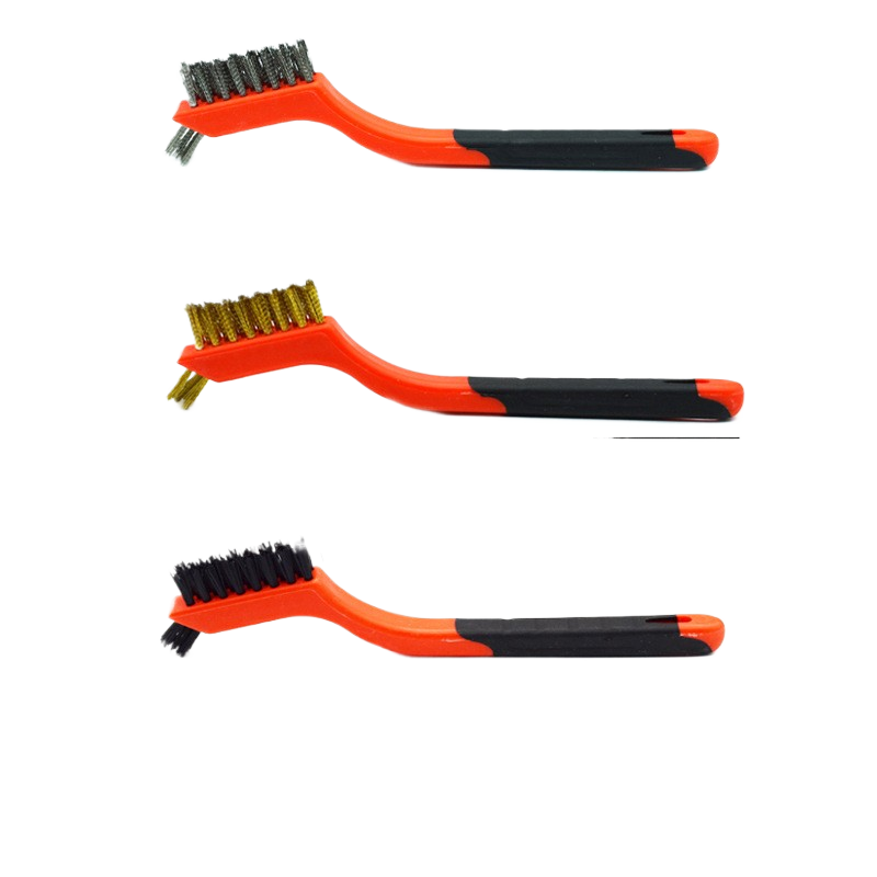 Nine-horse 3pc Double-head set of wire brushes
