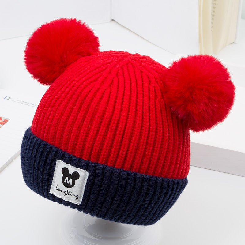 Autumn and winter baby hat