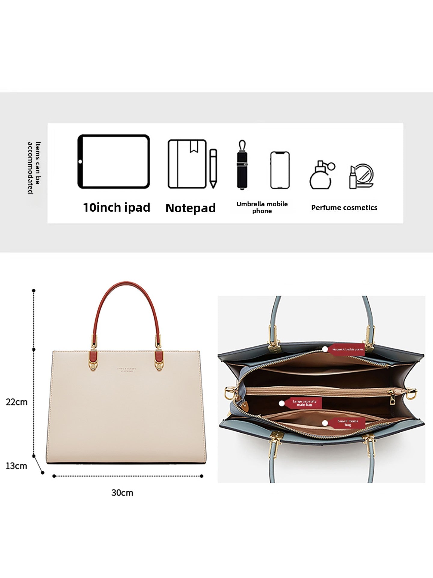 Large-Capacity Satchel Shoulder Cross-Body Bags