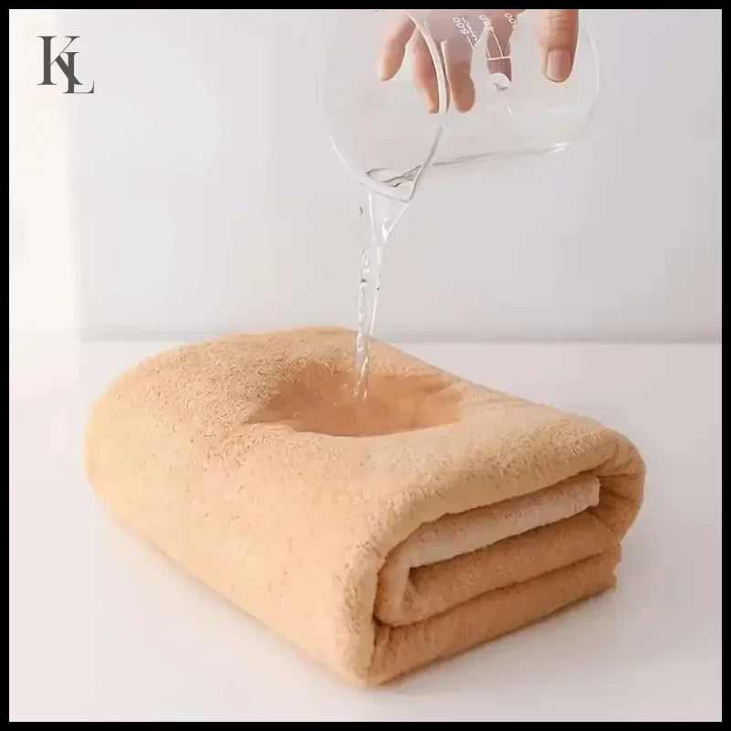 2PC Bath Towels Set Super Soft Highly Absorbent Quick-drying