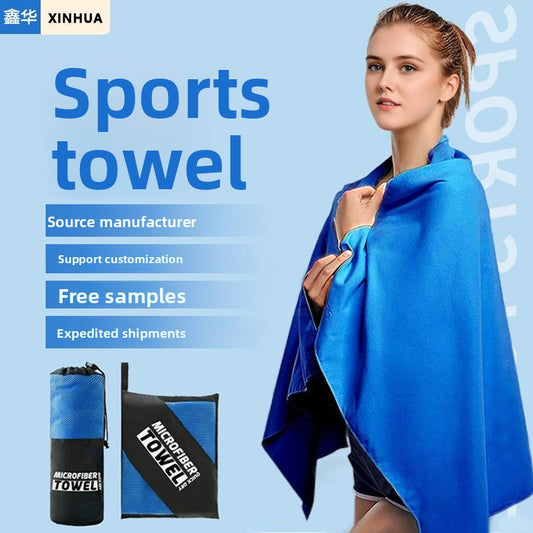 Double-sided fleece beach towel for sports