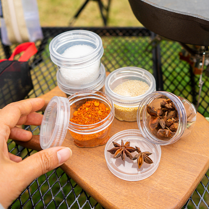 Outdoor portable spliced seasoning bottle 5 pieces suit