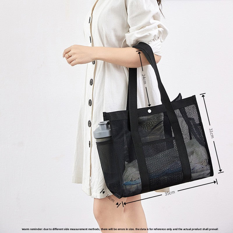 Beach Bag Fashionable Polyester Hollow Fitness Shoulder Bag