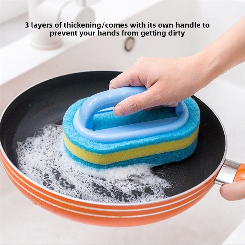 Clean the brush, sponge and handle