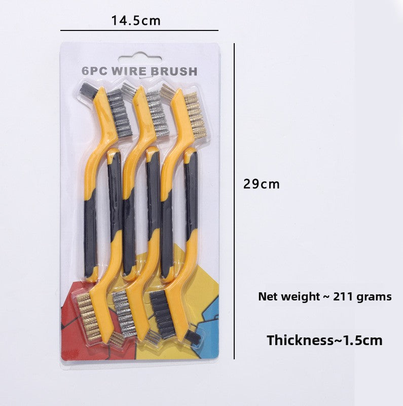 Nine-horse 3pc Double-head set of wire brushes