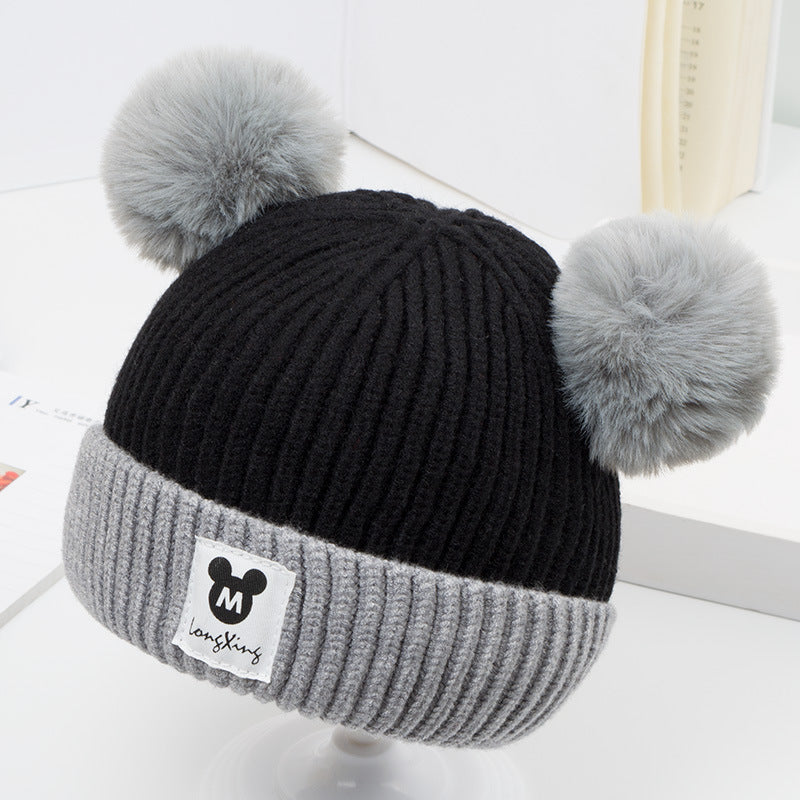 Autumn and winter baby hat