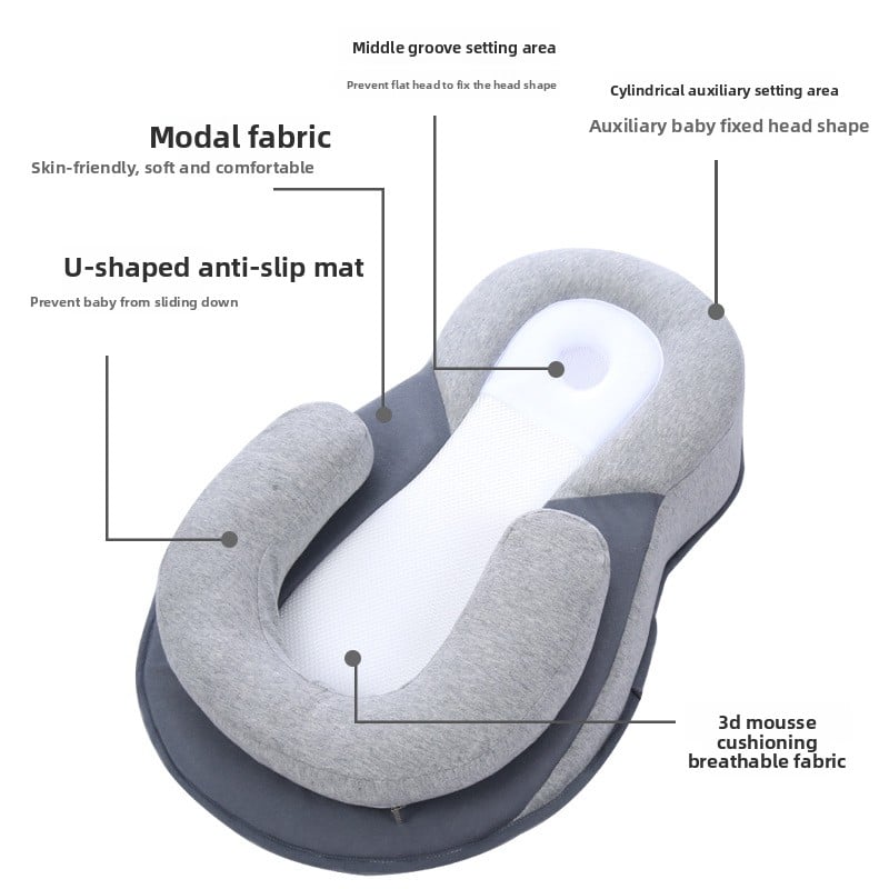 Anti-overflow milk choking pillow newborn pillow baby feeding artifact breast-feeding pillow lying feeding baby anti-spitting milk sloping mat