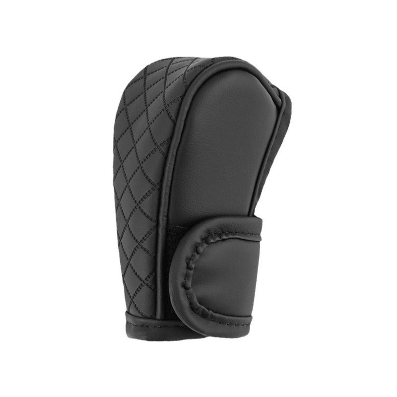 Car Perforated Breathable Cowhide Gear Sleeve