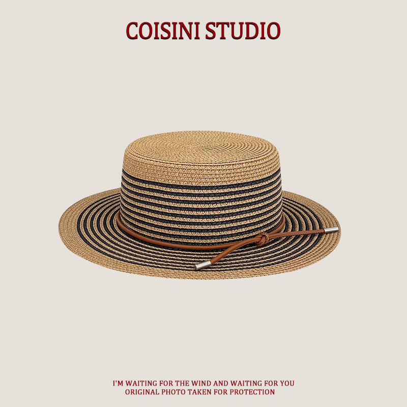 Handwoven Bag Large Capacity Straw Handbag Women's Sun Shade Straw Hat Casual Fashion Easiest for match Shoulder Bag