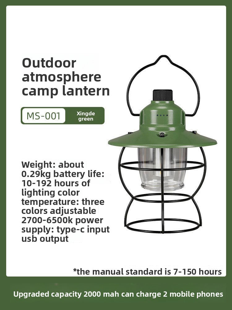 The outdoor lighting camping lamp has an extremely long battery life