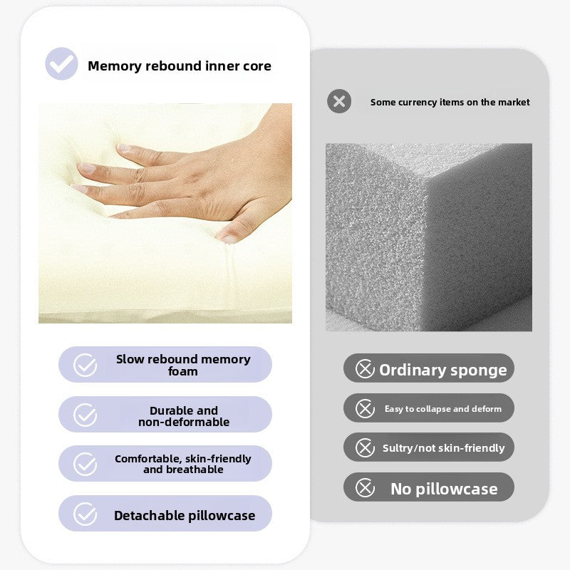 Memory foam pillow slow rebound pillow
