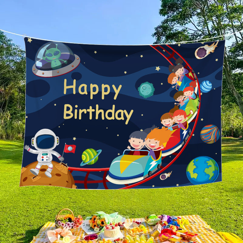 Outdoor decorative banners and cloths