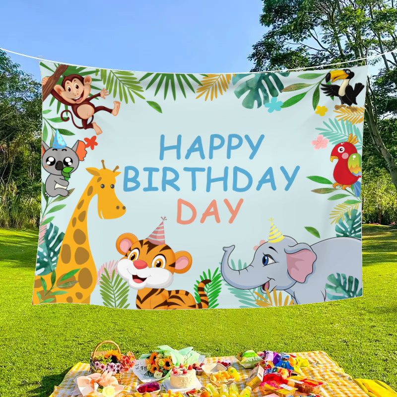 Outdoor decorative banners and cloths