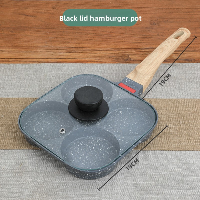 Four-hole breakfast egg burger pot