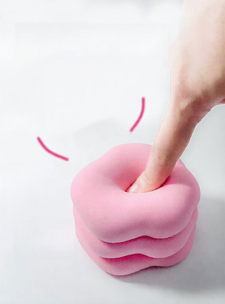 Non-sticky powder foundation cushion