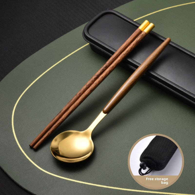 Stainless steel forks chopsticks and spoons