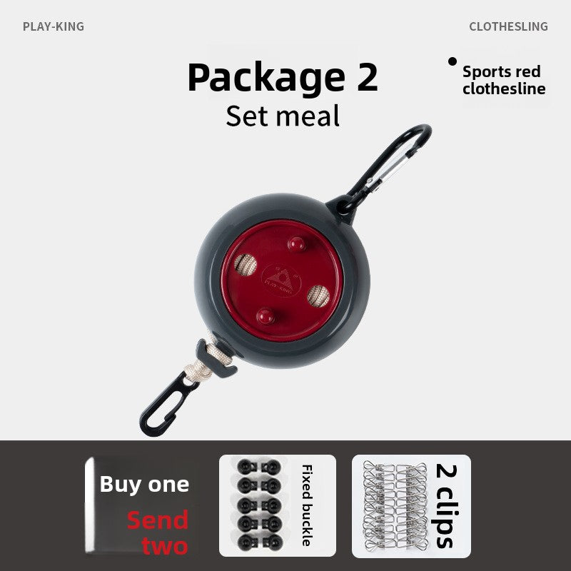 Non-drilled invisible clothes drying line