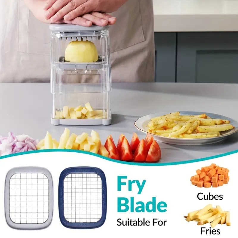 Multi Functional Vegetable Cutter for Fries Dicing and Slicing with Apple Tomato Divider
