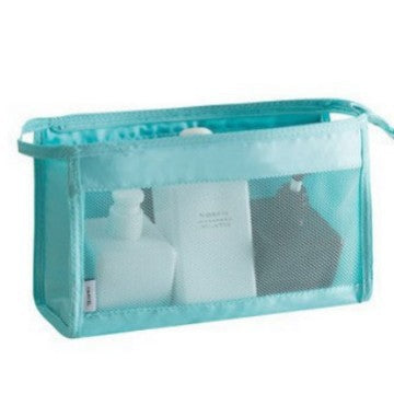 Waterproof large-capacity dry-wet separation cosmetic storage bag