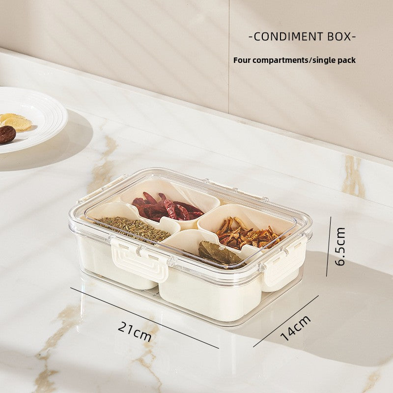Eight-compartment Storage Box Portable Refrigerator Storage Box