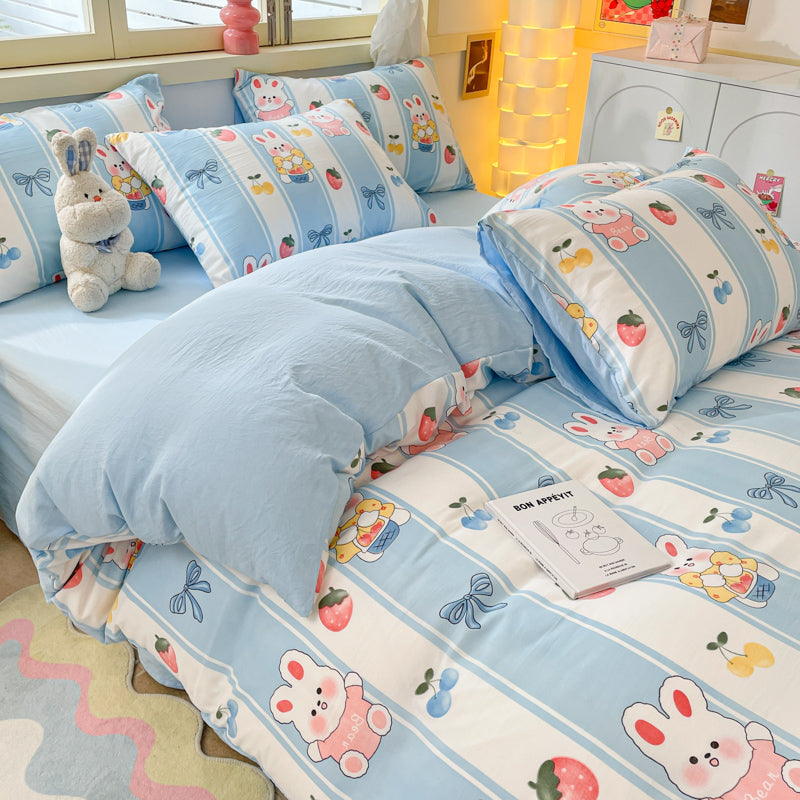 Washed cloud cotton quilt cover, not all-cotton pure cotton sheet