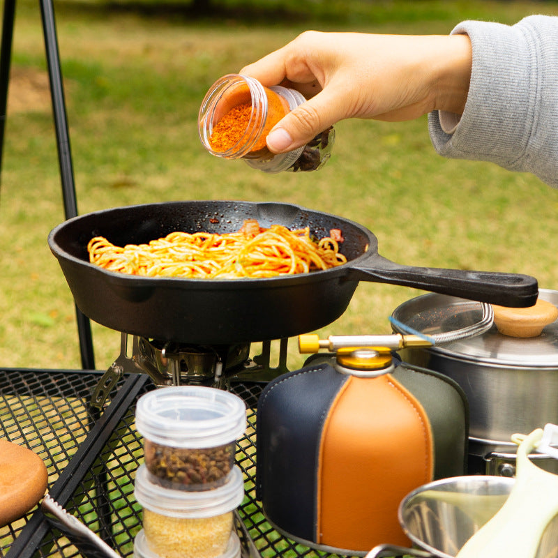 Outdoor portable spliced seasoning bottle 5 pieces suit