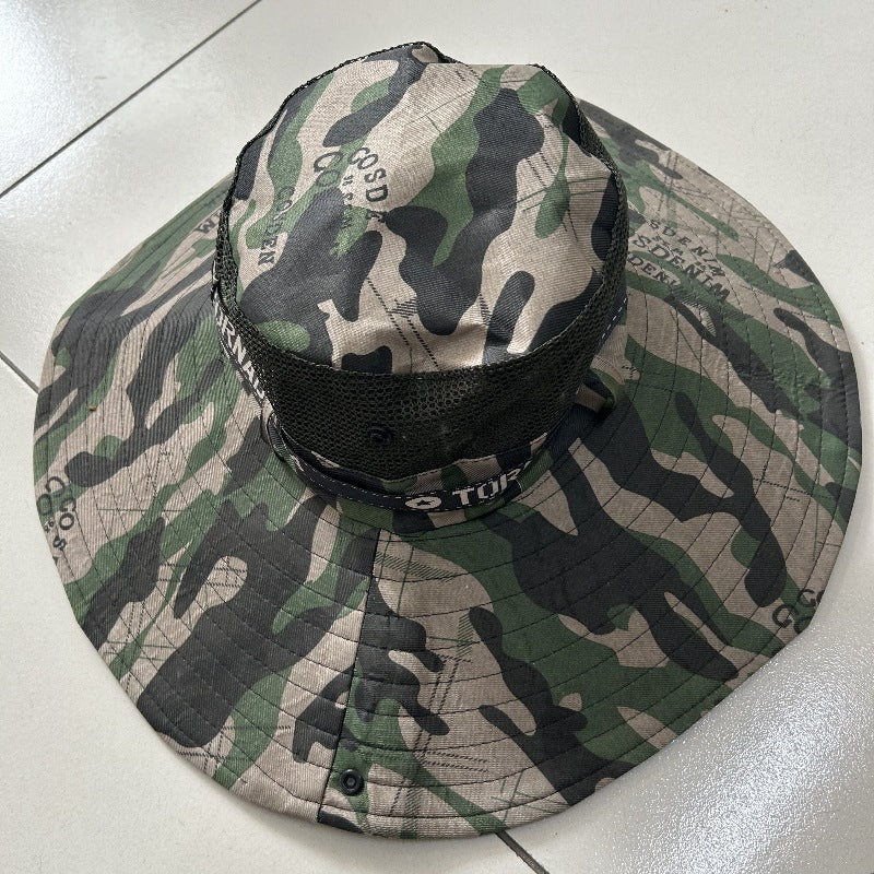 A 15CM wide-brim hat for men's outdoor use