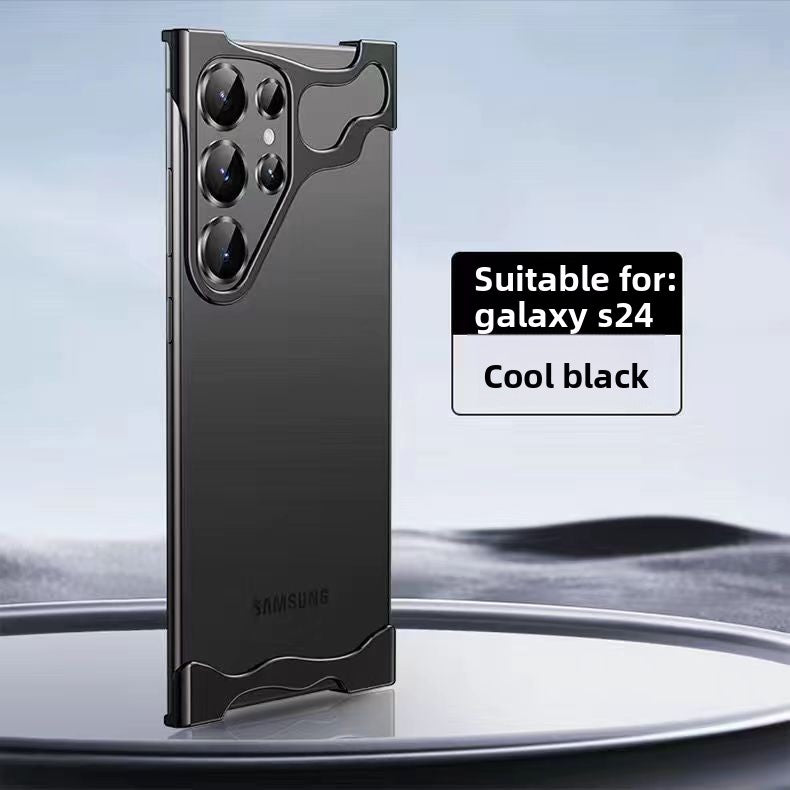 Frameless metal irregular four-corner anti-drop protective case