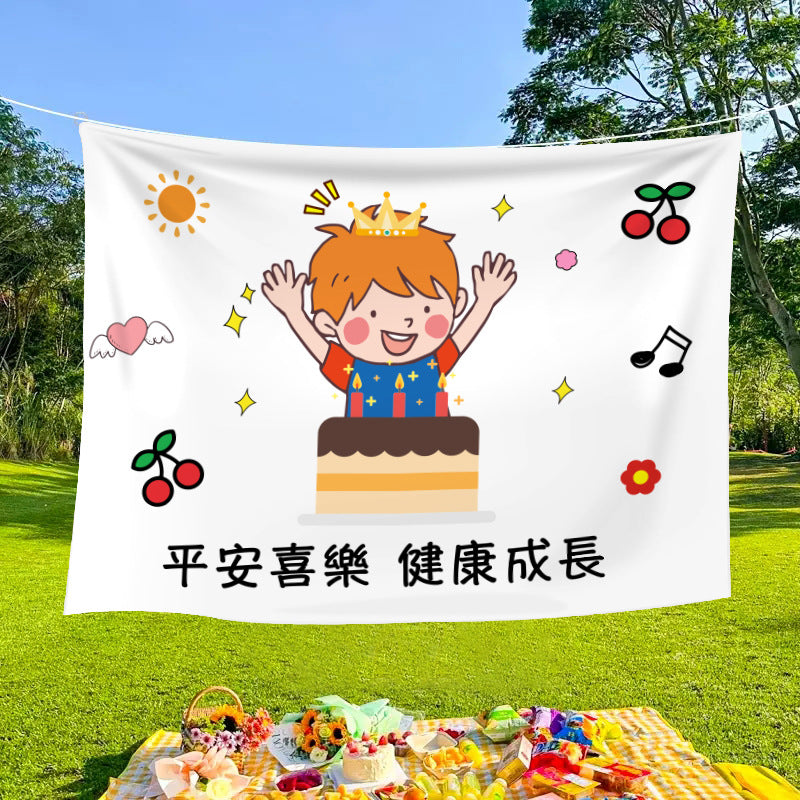 Outdoor decorative banners and cloths