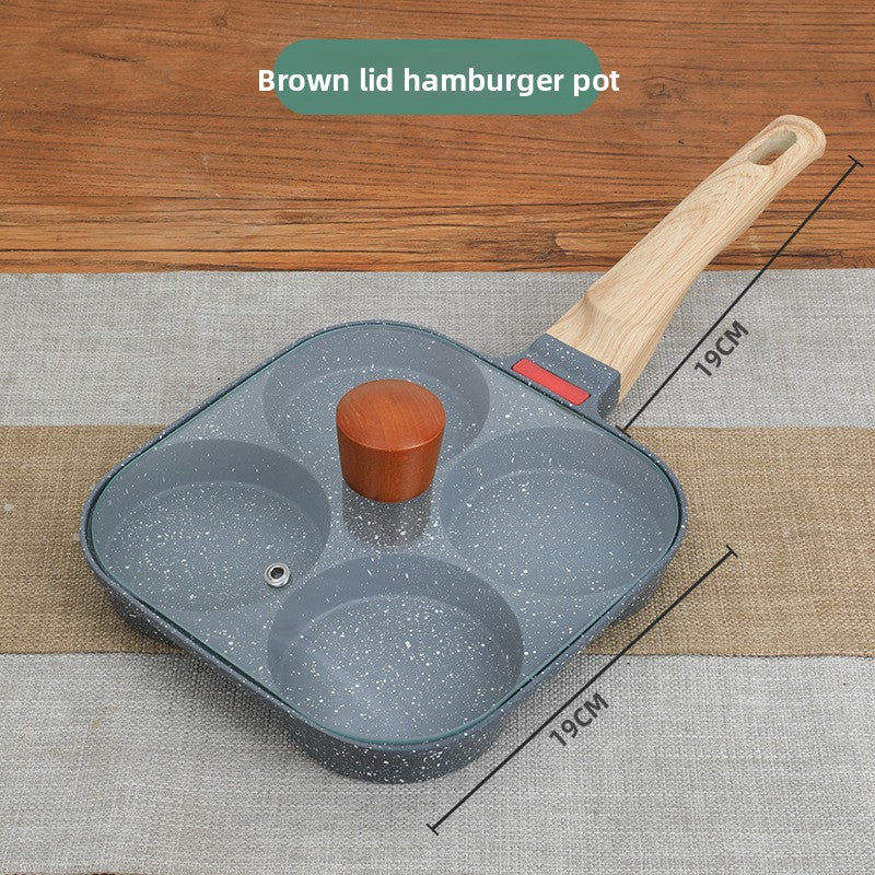 Four-hole breakfast egg burger pot