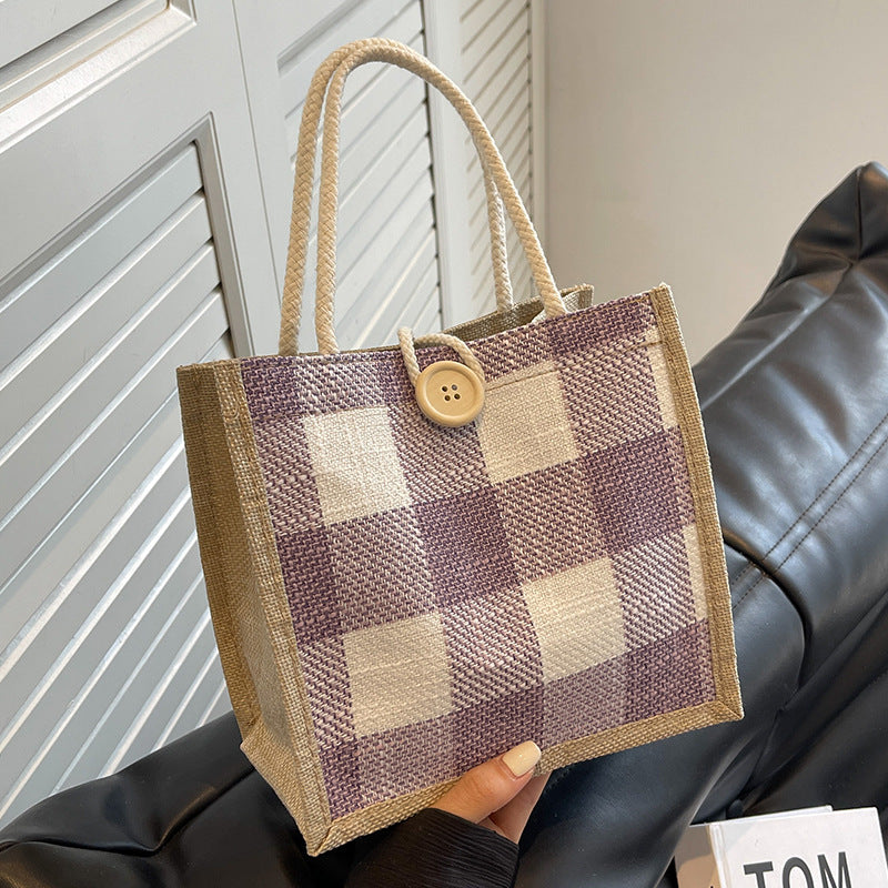 Linen handbag