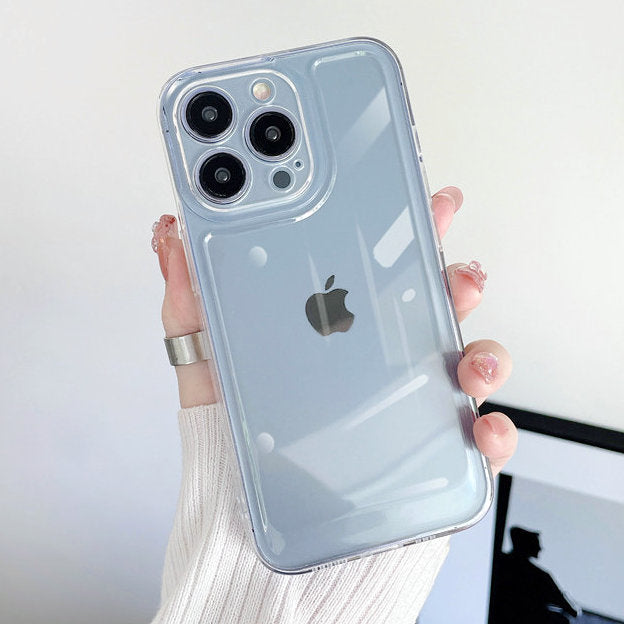 Transparent protective soft case for mobile phone