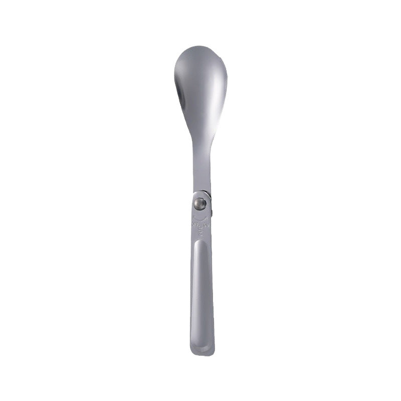 Stainless steel folding spoon outdoor picnic spoon