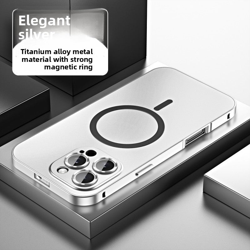 Aluminum alloy frame with glass lens phone caser