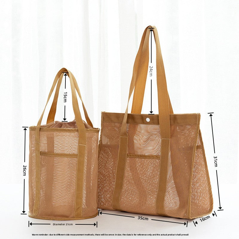 Beach Bag Fashionable Polyester Hollow Fitness Shoulder Bag