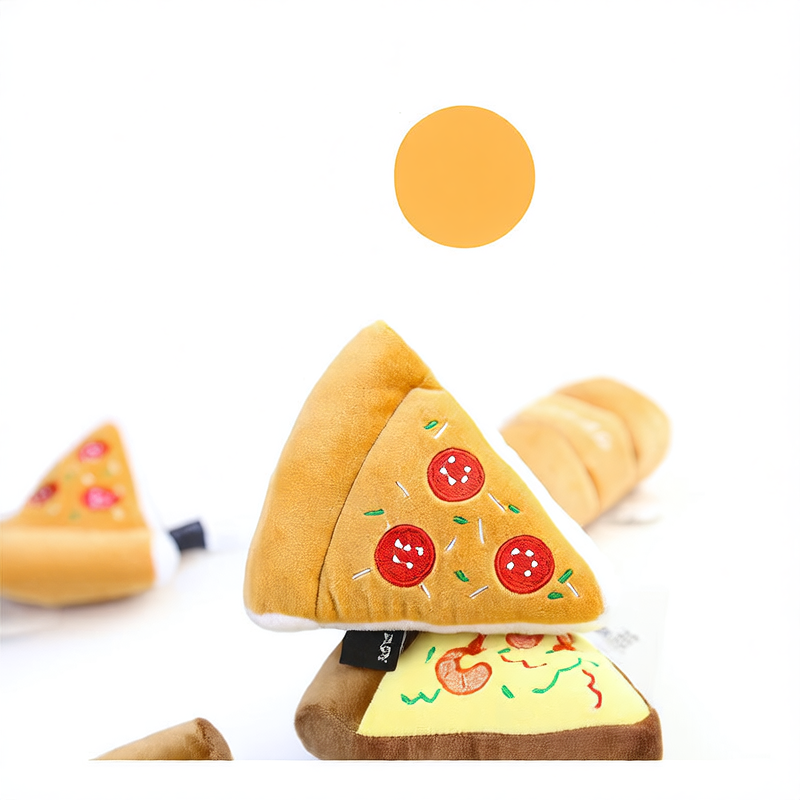 Dog pet toys, shrimp sausages, cheese pizza ice cream cones, training dog toys